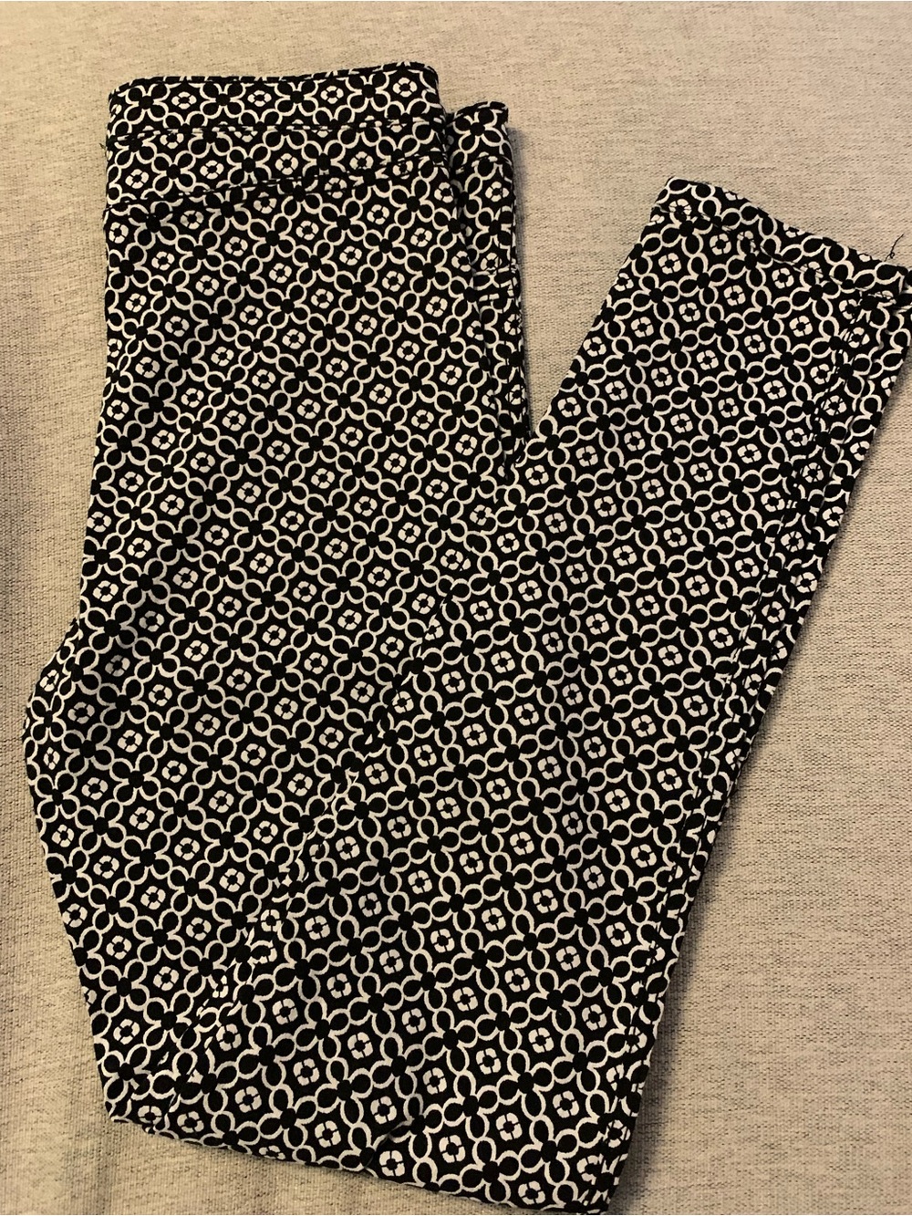 Joseph Ribkoff Black and White Geometric Patterned pants